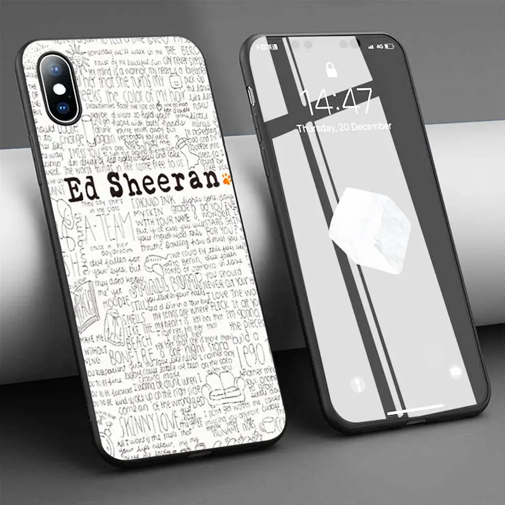 Чехол ed sheeran мягкий силиконовый чехол для телефона iPhone 11 Pro Max X 5S 6 6S XR XS 7 8 Plus |
