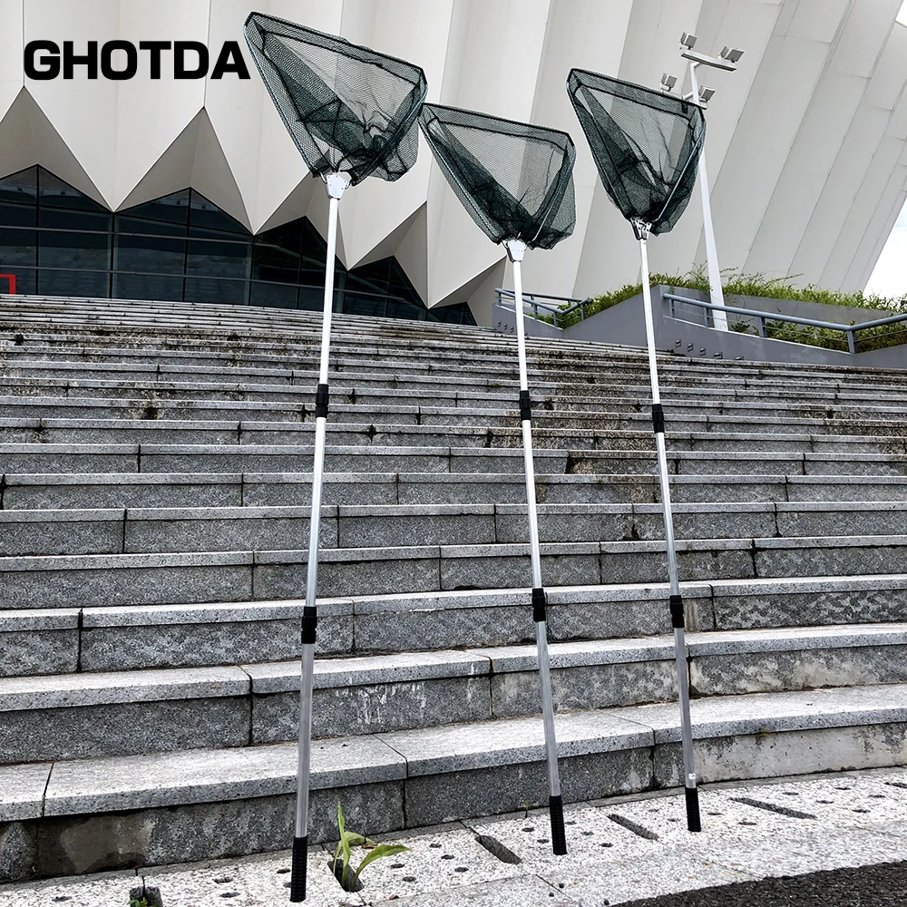 Складная рыболовная сеть GHOTDA 1 5 м 7 2 Выдвижная телескопическая удочка из