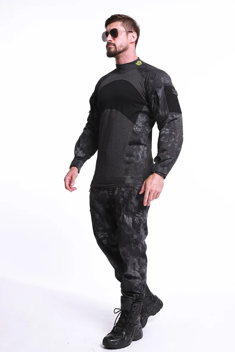 ESDY Открытый камуфляж три поколения лягушка костюм с длинным рукавом рабочая одежда осень и зима Военная тренировочная одежда A656