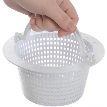 

Plastic Handle Swimming Pool Pond Skimmer Anti-clog Lightweight Strainer Basket
