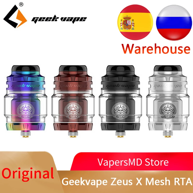 Оригинальный Zeus X Сетки RTA бак 4 5 мл Ёмкость распылителя и 510/810 дрип-тип Топ