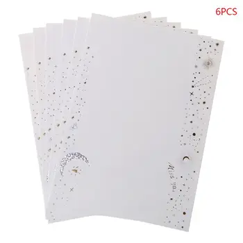 

6pcs/pack Starry Sky Writing Letter Envelope Romantic Creative Small Fresh Japanese Style Letter Bag