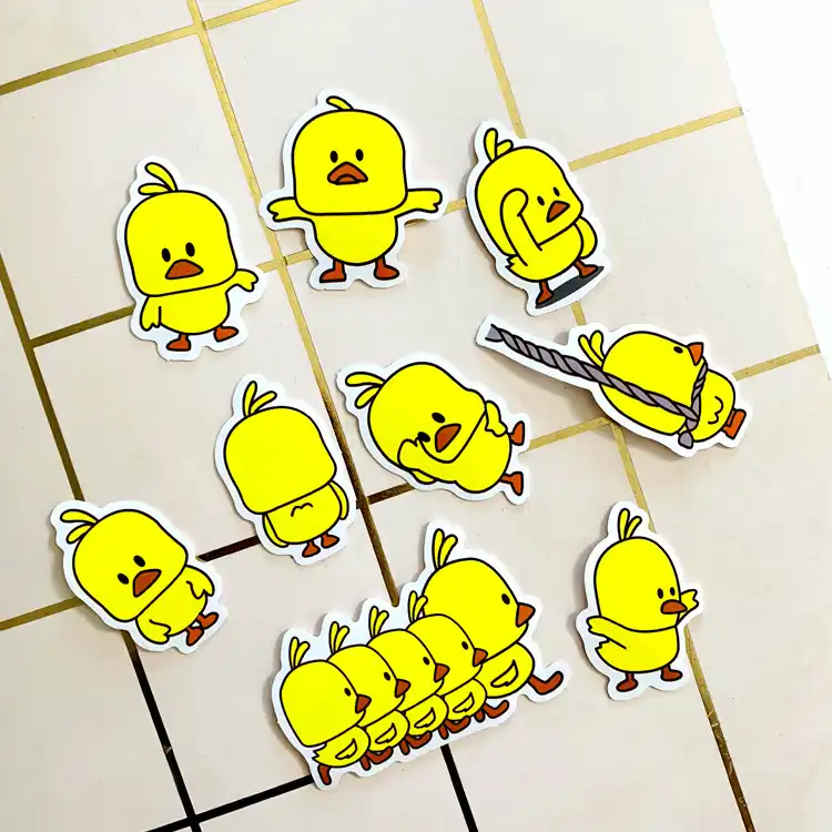 30 шт./лот Милая Желтая утка Мини-Наклейка украшения DIY альбом дневник Скрапбукинг этикетка кавайная наклейка