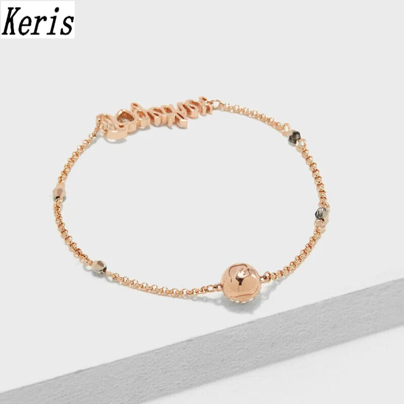 

High quality Swa. Invisible golden magnetic button romance bracelet