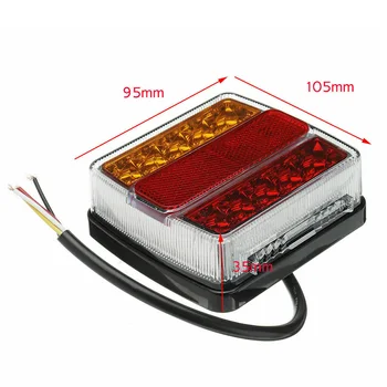 

Rear reflector Trailer Tail Light Taillight Turn signal Marker Truck Lamp Bulb