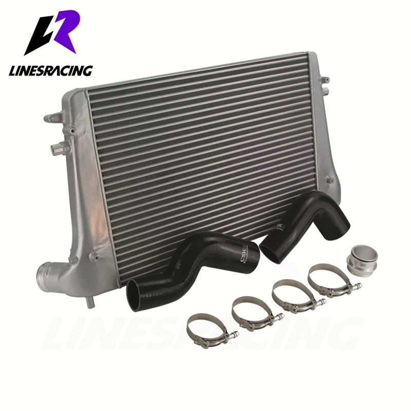 Серебристый комплект интеркулера подходит для VW Golf Jetta EOS Touran Beetle Skoda Octavia/Superb Audi