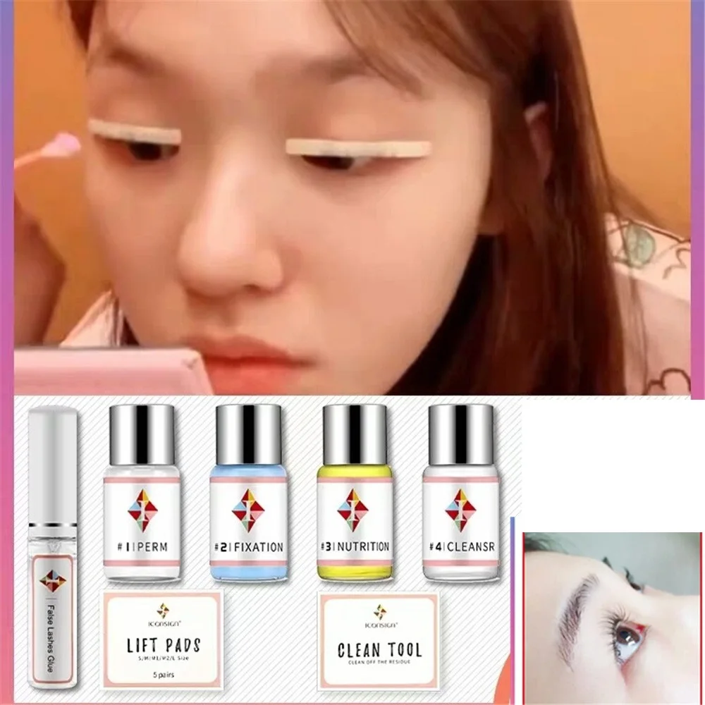 

1 set Professional Lashes Perm Set Eyelash Perming Kit Lift Perm Set With Rods Glue Extension Lashes Beauty Salon