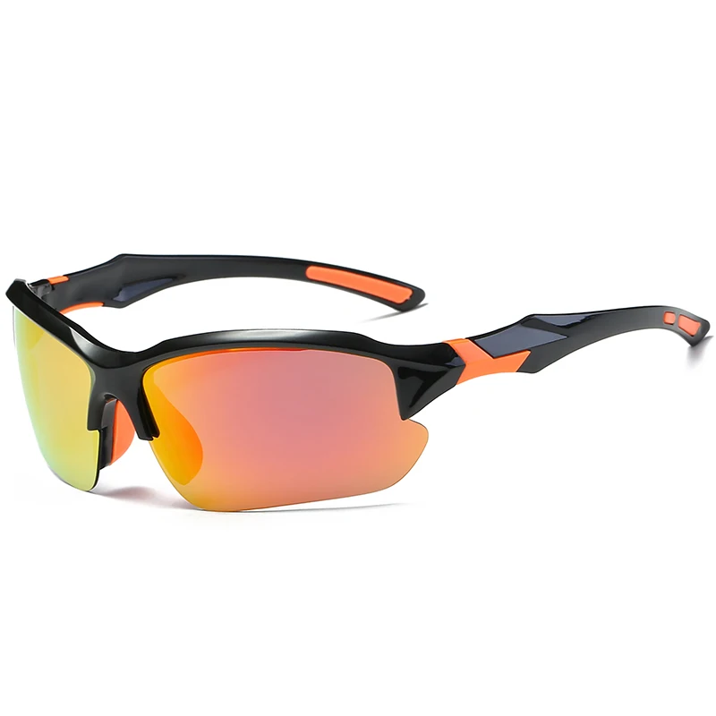Уличные поляризованные очки для рыбалки HD UV400 Солнцезащитные очки для рыбалки мужские женские спортивные альпинистские велосипедные кемпинговые очки Gafas - Цвет: Black Red