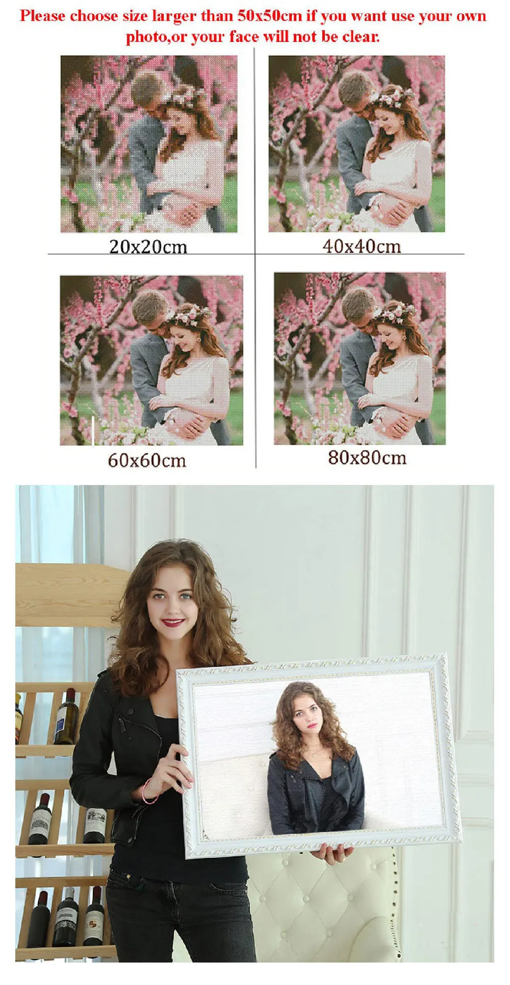 Photo Custom Diamond Painting Cross Stitch Full Square Picture of Rhinestone Diy Diamond Mosaic Diamond Embroidery Sale