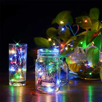 

New Fairy Garland RGB 16 Colors Changing Led String Light 5m Battery Remote Control Christmas Outdoor Decor Party Wedding Lights