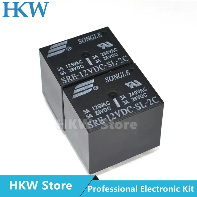 5pcs Relay SRE-05VDC-SL-2C SRE-12VDC-SL-2C SRE-24VDC-SL-2C 5V 12V