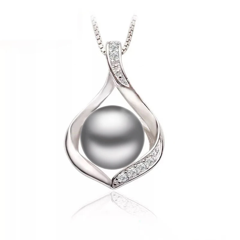 Real Natural Freshwater Pearl Pendant Necklace Women 925 Silver Necklace Girl Birthday Gift pendant necklace,silver necklace,silver pendant