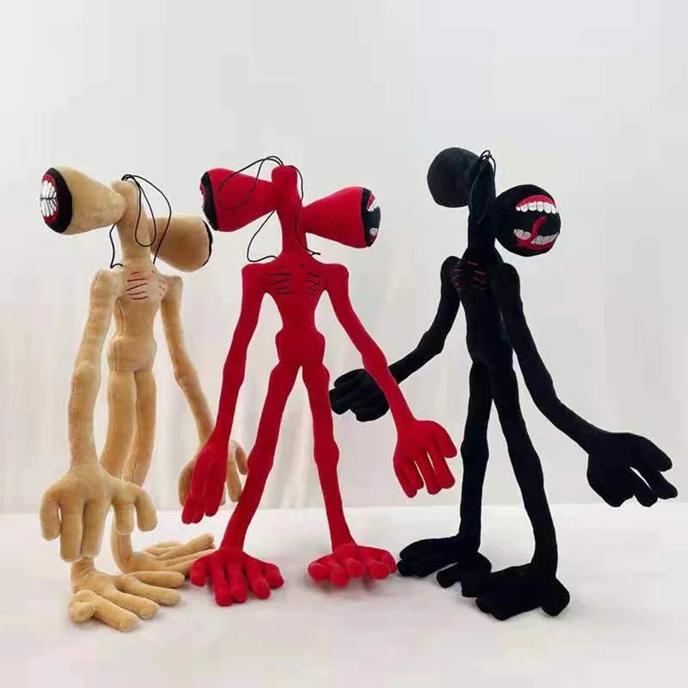 Популярная игра с головой сирены, плюшевая игрушка, мультяшная кошка и собака, мягкие набивные животные, плюшевые игрушки, фигурки ужасов, мягкие куклы, подарки для мальчиков