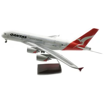 

1/160 Scale Resin Voice-controlled Aircraft Airbus A380 with LED Light 46cm Plane Model Toys Children Kids Gift for Collection