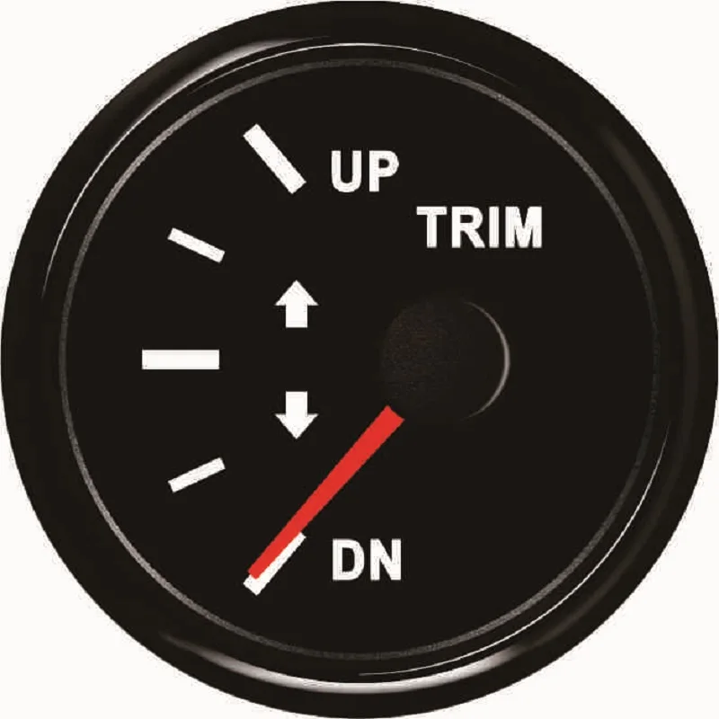 52mm Boat Trim Gauge Indicator 0-190ohm Marine for Inboard Outboard Engine with Red Backlight Yacht | Автомобили и мотоциклы