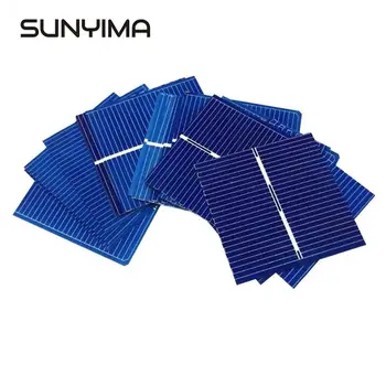 

SUNYIMA 100pcs 0.5V 0.25W 0.5A 39 * 39mm Polycrystalline Silicon Solar Panel DIY Charger Battery Solar Cell