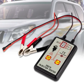 

EM276 Portable Injector Tester Diagnostic Car Pressure Fuel System 4 Pulse Modes Powerful Universal Repair Tool Auto LED Display