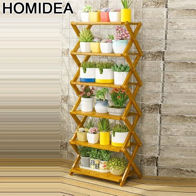 

Decorativa Madera Soporte Interior Terraza Mueble Estanteria Para Plantas Dekoration Balcony Plant Rack Shelf Flower Stand