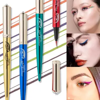 

6 Colors Pearlescent Eyeliner Pencil Professional Matte Cosmetic Makeup Eye Liner Eye Blue Pen Fast Waterproof Green 1pcs D W1E3