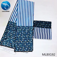 LIULANZHI африканская ткань новейший стиль принты атласная африканская ткань для женщин+ шифоновая ткань 4+ 2 ярдов ML8X170-ML8X195