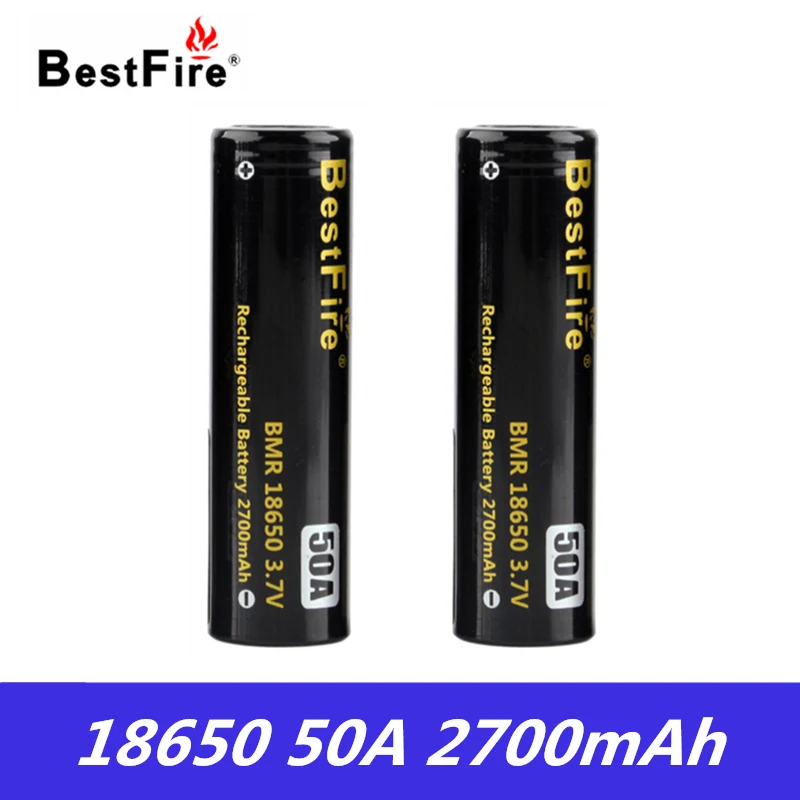 BestFire BMR 18650 Аккумулятор 3,7 в 40A 50A 60A 3500 мАч для начинающих аккумулятор литий-ионный аккумулятор с зарядным устройством для электронной сигареты мод
