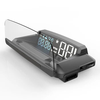 

Head Up Car Display HUD Speedometer Overspeed Warning 135*68*30mm 5 to 12V
