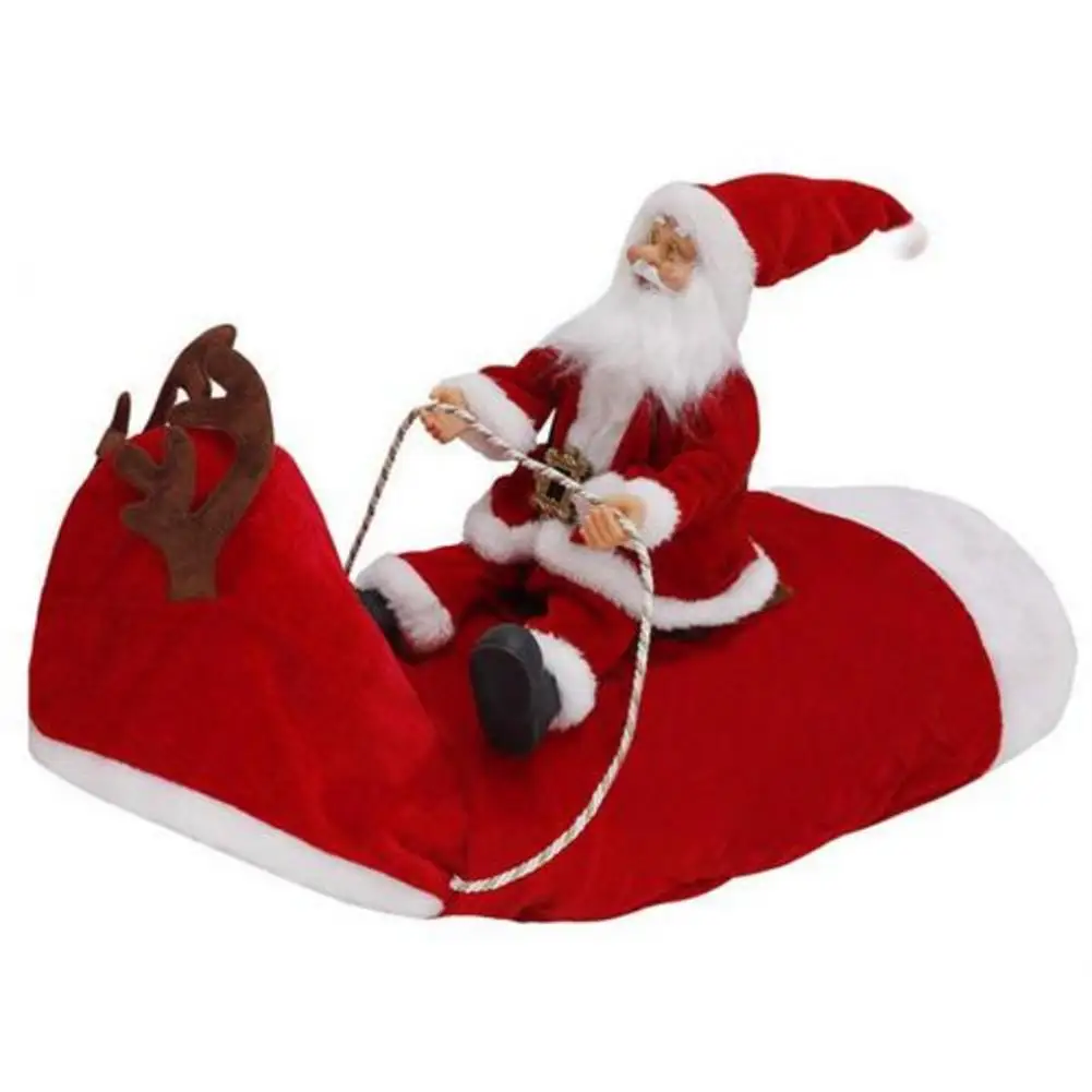 Рождественская Одежда для собак костюмы Санта-Клауса для праздников и вечеринок Рождественская одежда для домашних животных для средних собак забавная одежда для домашних животных для верховой езды - Цвет: Red