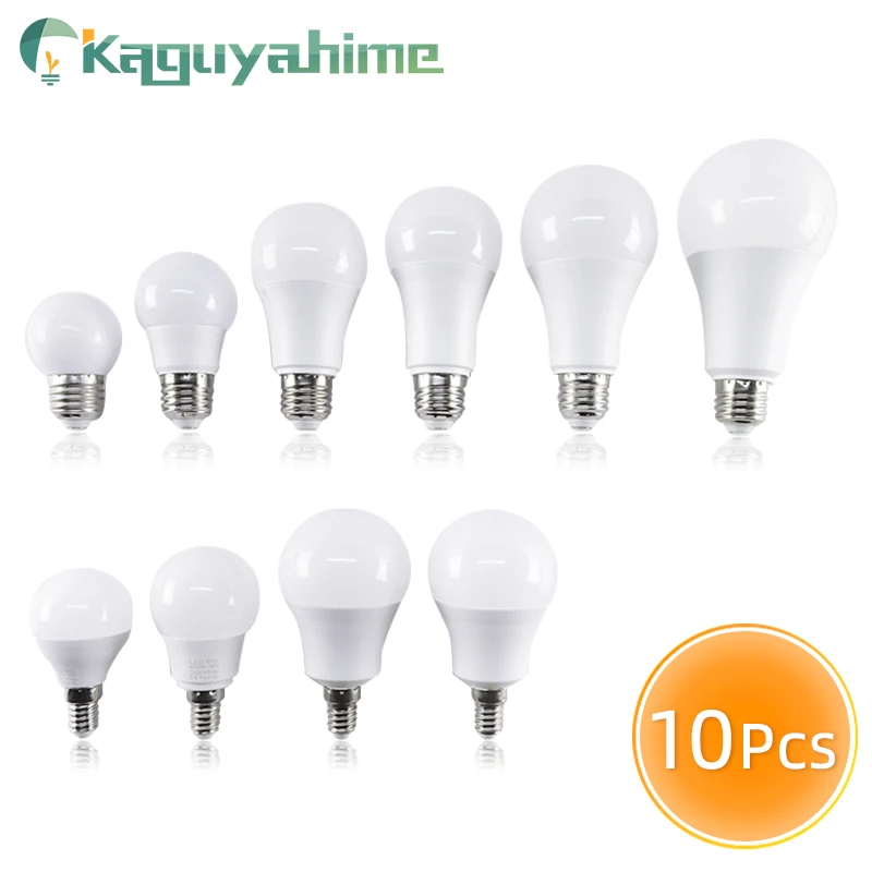 Kaguyahime E27 Светодиодный светильник с регулируемой яркостью 10 шт. 220 В светодиодный