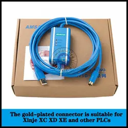Câble de Communication XC1/XC2/XC3/XC5 Xinje USB XC + version d'isolation, câble de téléchargement de données PLC adapté CNC 