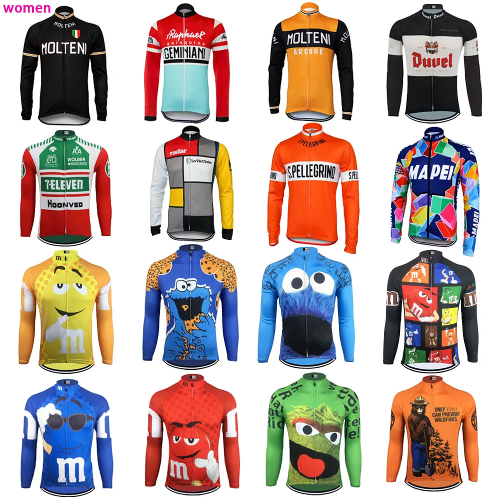 Женская Классическая велосипедная кофта ropa ciclismo куртка с длинными рукавами