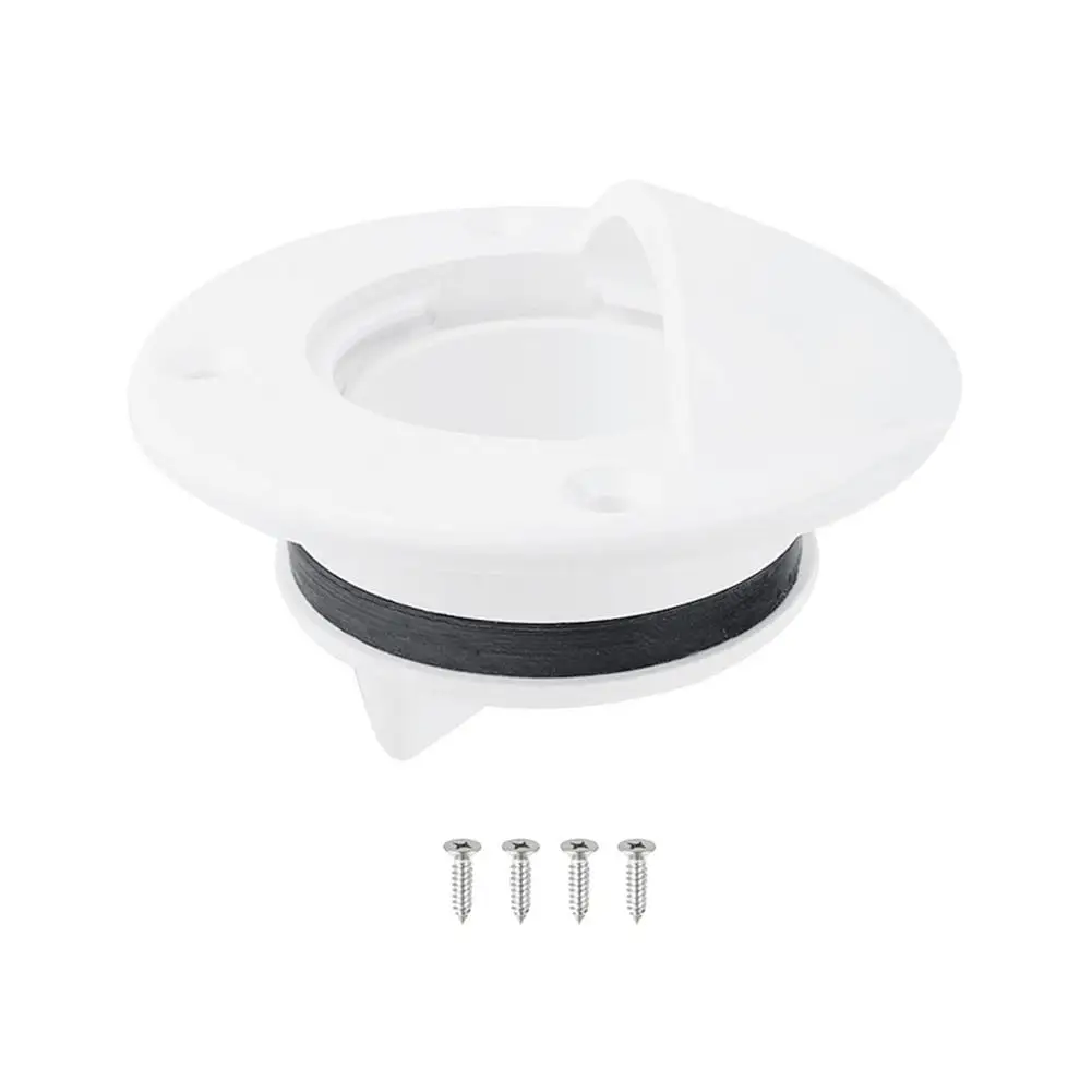 Scupper Valve White Nylon Boat Deck Scuppers Universal Drain Valve Stopper Easy Screw Cap