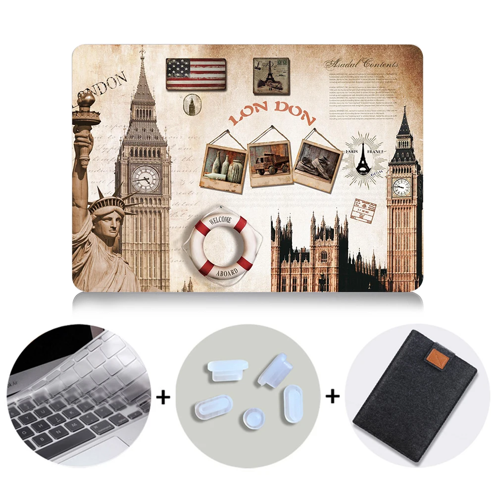 MB12 MTT чехол в стиле ретро для Macbook Air 11 13 Pro 13,3 16 15 retina с сенсорной панелью для apple mac book 12 дюймов a1534 чехол для ноутбука - Цвет: MB12