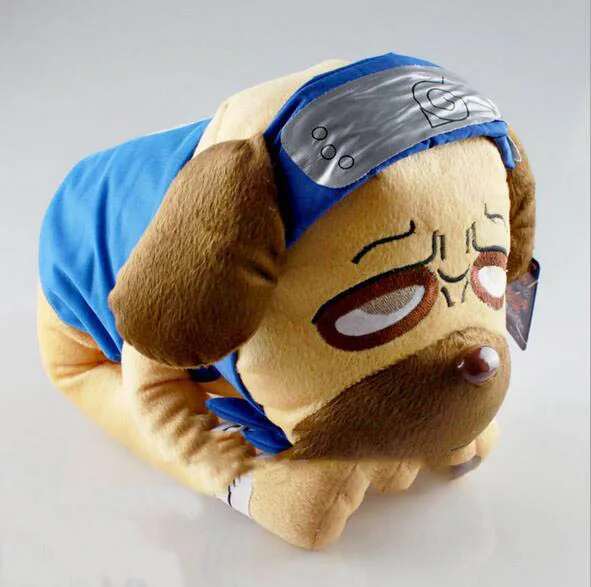 40*30 см Наруто мягкий плюшевый животик Hatake Kakashi Pet Pakkun Kawaii версия собаки рисунок