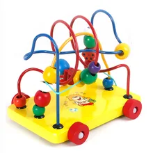 Деревянные игрушки, развивающие игрушки с бусинами,, детские браслеты с бусинами, детские развивающие игрушки для детей 0-1-2-3-6 лет