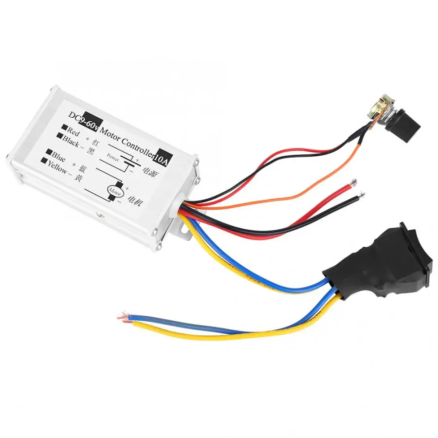 

AC Motor Forward/Reverse Speed Regulator PWM Stepless Motor Controller DC 9/12/24/36/48/60V CW/CCW