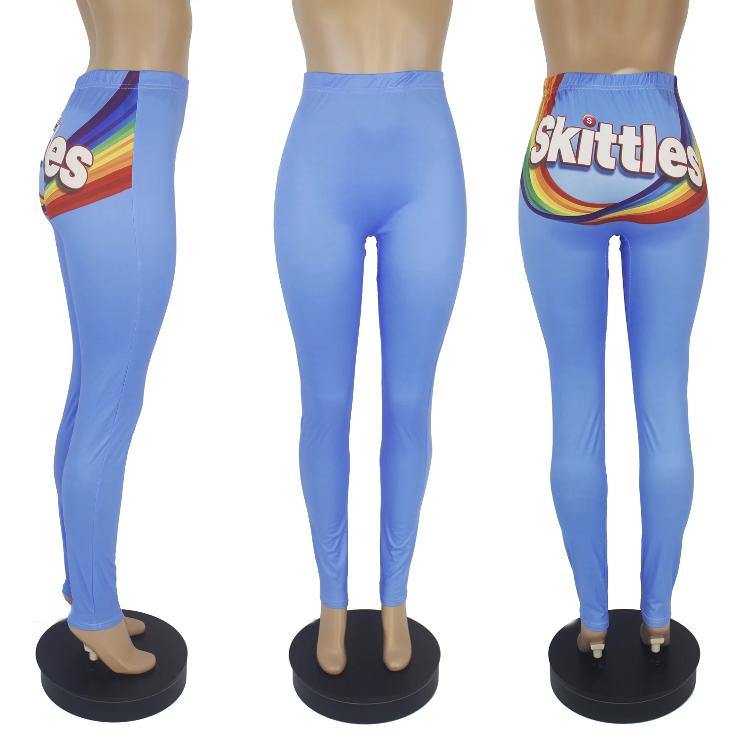 Women Snack Snickers Printed Leggings Fitness Gym Pants Fall Clothes Plus Size Women Clothing Black High Waist Trousers