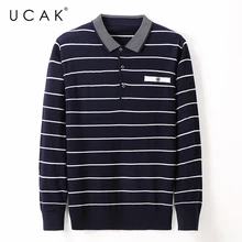 UCAK Brand Casual Turn-down Collar Sweaters Men Clothes Streetwear Fashion Long Sleeve Sweater Pullover Homme Clothing U1074 UCAK Brand Casual Turn-down Collar Sweaters Men Clothes Streetwear Fashion Long Sleeve Sweater Pullover Homme Clothing U1074