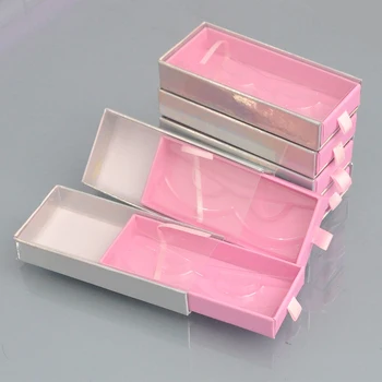 

Wholesale Eyelash Packaging Box Lash Boxes Package Custom 3d Mink Lashes 25mm Pink Storage Case Vendors