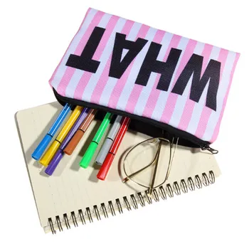 

Letter Print Makeup Bags With Multicolor Pattern Cute Cosmetics Pouches For Travel Ladies Pouch Women Cosmetic Bag