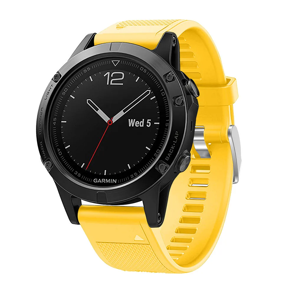 26 22 20 мм ремешок для часов Garmin Fenix 5X5 5S Plus 3 3 HR Forerunner 935 часы Quick Release силиконовый легкий ремешок на запястье