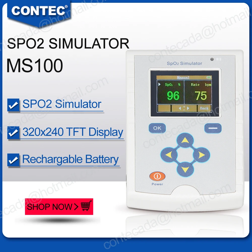 CONTEC MS100 SpO2 симулятор Пульсоксиметр точность насыщения кислородом