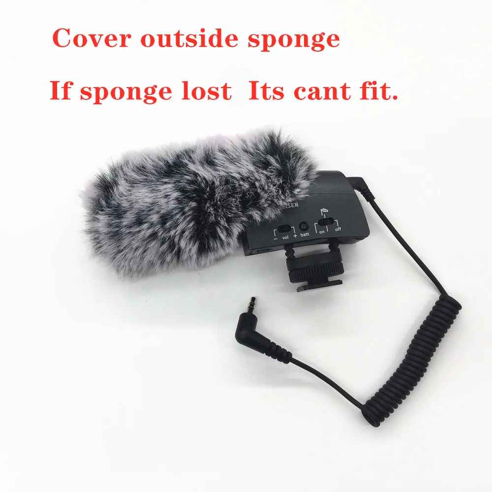Blue Mantis Pop Filter Dead Cat Outdoor Artifical Fur Wind Muff