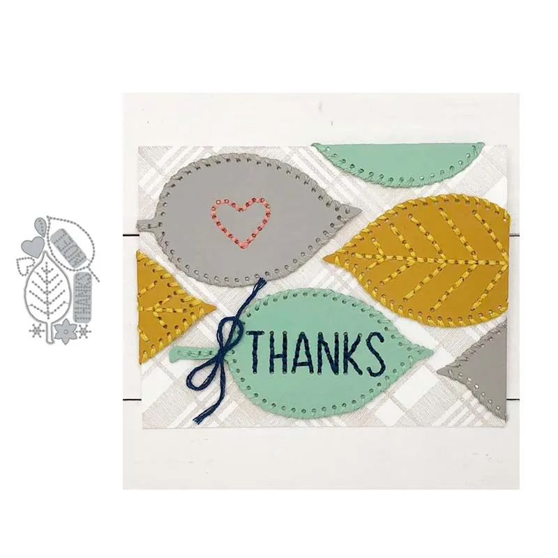 

Metal Cutting Dies Leaf label Stencils Scrapbooking Album Paper Decorative Craft Embossing New 2019
