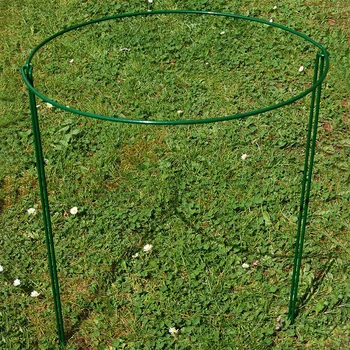 

2pcs Frame Adjustable Tool Flower Plant Support Stakes Ring Home Morning Glory Professional Garden Farming Semi Circular Metal