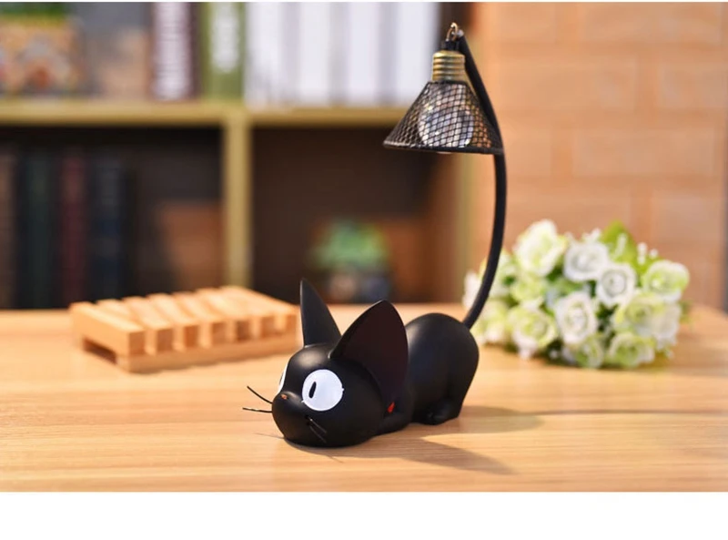 LED Night Light Creative Resin Cat Animal Night Light Ornaments Home Decoration Gift Small Cat Night Lamp  (8)