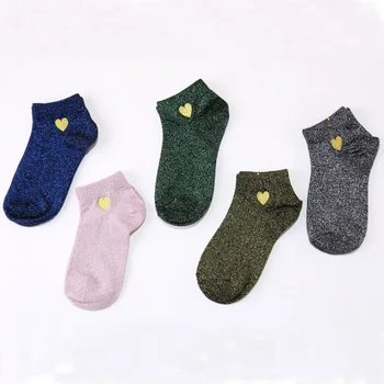 

Women Socks Short Fashion Embroidered Korean Style Sock Calzini Donna Medias De Mujer Leg Warmers Woman Socks