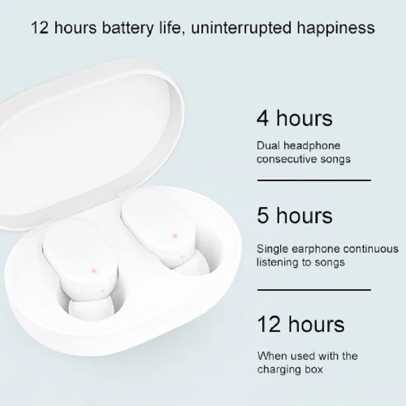 Xiaomi mi jia AirDots Bluetooth наушники Red mi TWS стерео беспроводные наушники-вкладыши бас Молодежная версия с mi c Handsfree