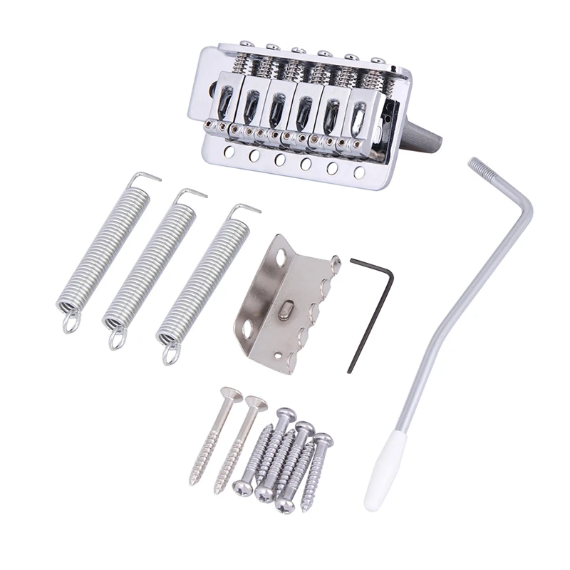 

Silver New Replacement Standard Tremolo Bridge Set For Strat Electric Guitar Parts And Accessories
