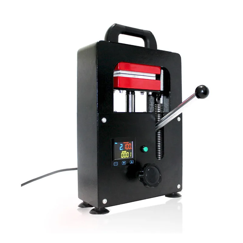 5ton Hydraulic Rosin Press Machine 600w Dual Heated Plates Press High Screen Touch control Oil Extractor