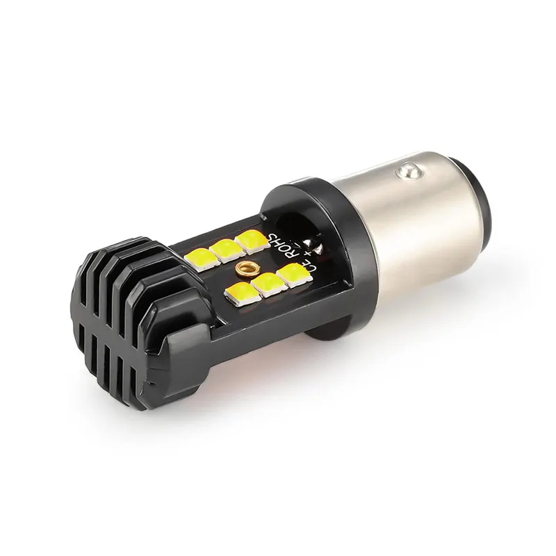 2 шт. 12V 24V 1156 BA15S P21W 3030 12LED для хвостовой части автомобиля светильник лампа стоп